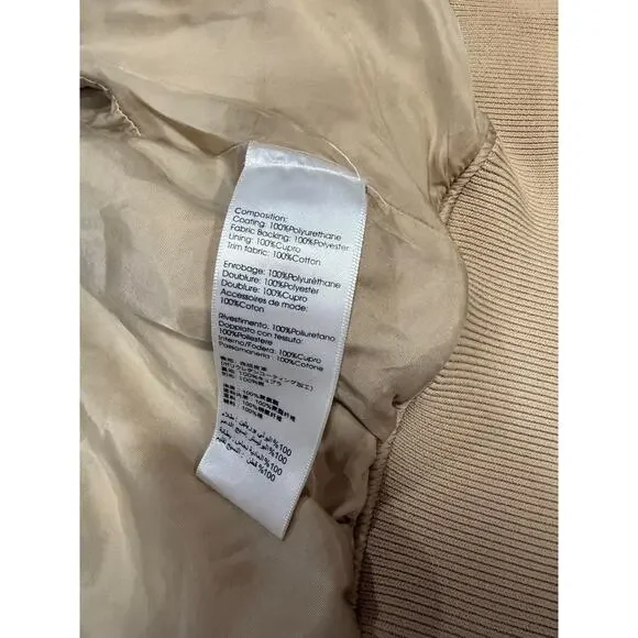 3.1 Phillip Lim Faux Leather Mixed Pocket Bomber Medium - Picture 5 of 6